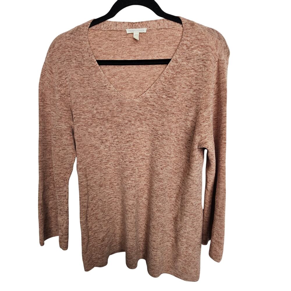 Eileen Fisher Womens Organic Cotton Sweater Size S Sustainable Lagenlook Earthy